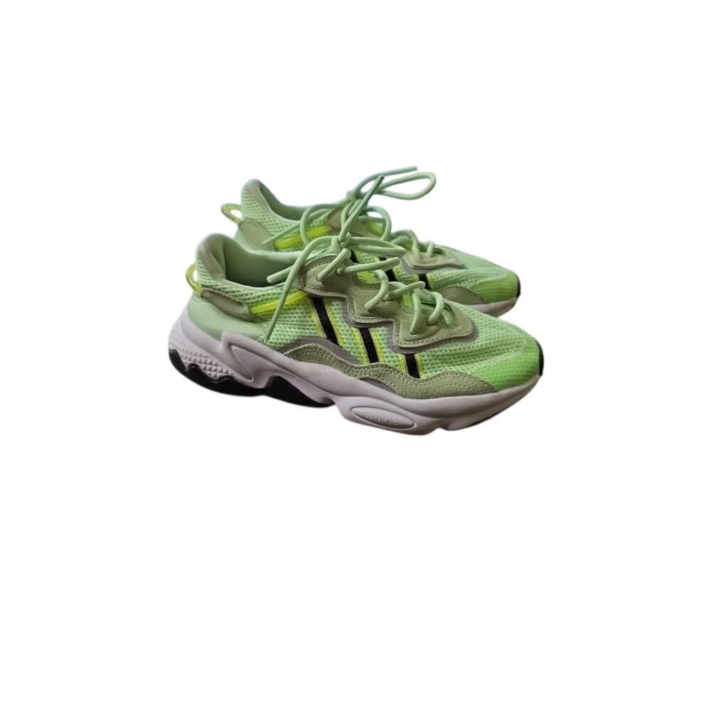 Adidas‎ Ozweego Glow Green Athletic Running Shoes Sneakers EE6466 Kids Size 3.5 - Picture 8 of 16